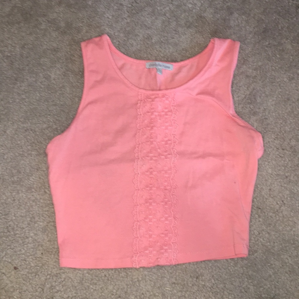 Coral Crop Top